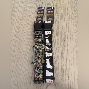 Thrills and chills glow in the dark Halloween dog collars XL